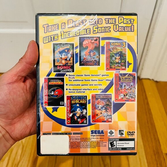 PLAYSTATION 2 - SONIC MEGA COLLECTION PLUS Game COMPLETE New BLACK LABEL PS2 - Picture 5 of 16